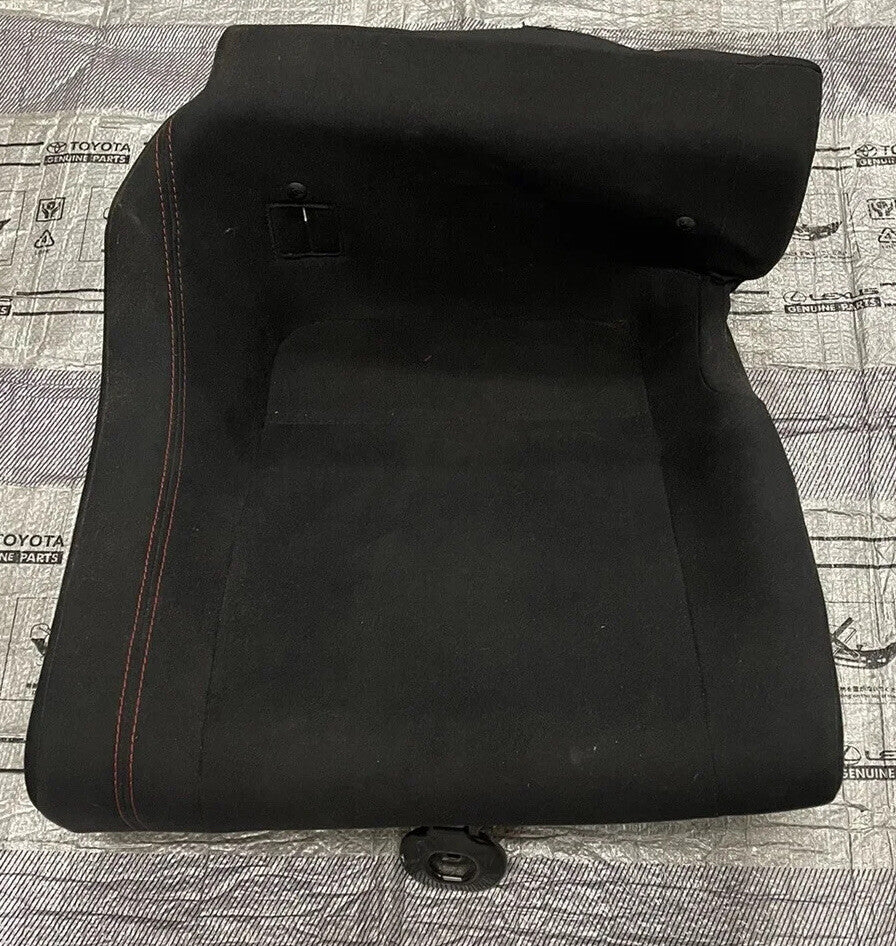 2013-2016 TOYOTA SCION FR-S LEFT REAR BOTTOM SEAT CLOTH BLACK OEM RED STITCH