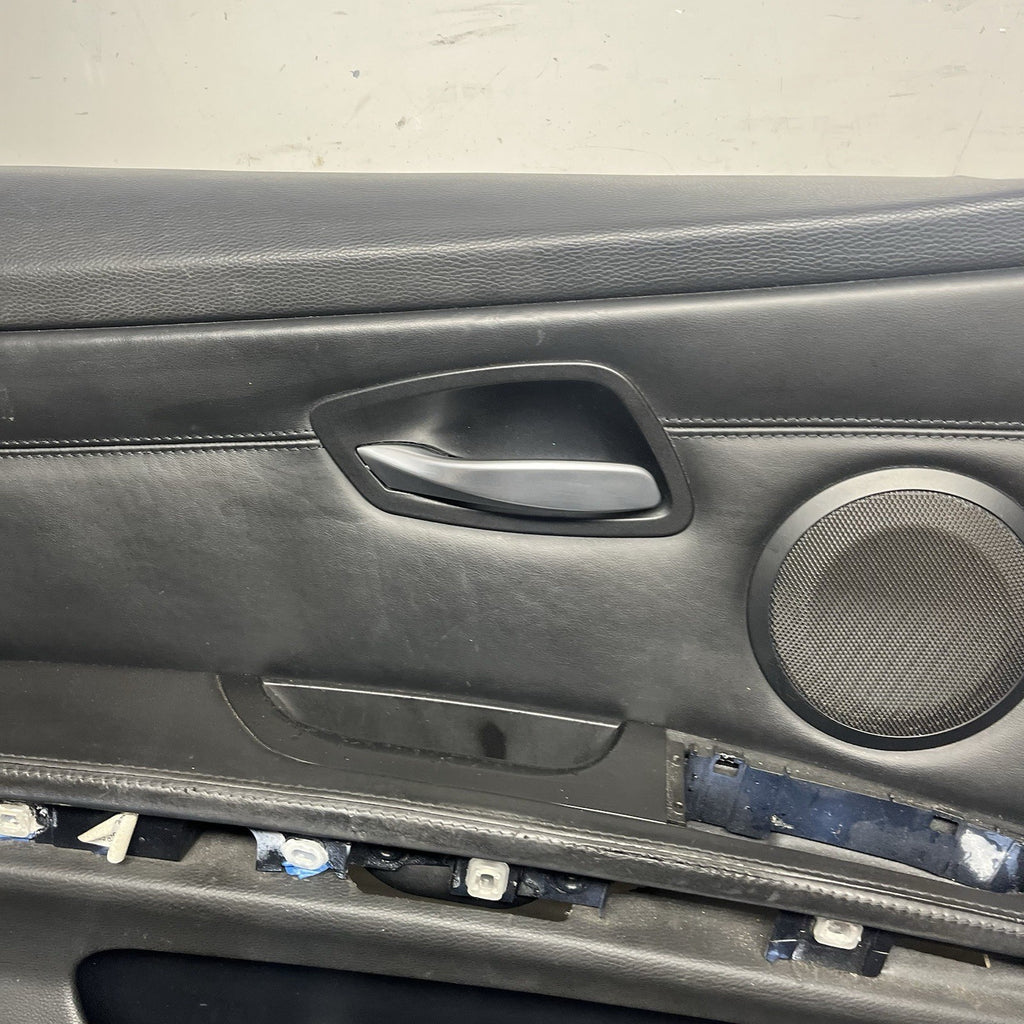 ☑️ 08-11 OEM BMW E90 M3 Sedan Full Set Door Card Panel Leather Novillo Black