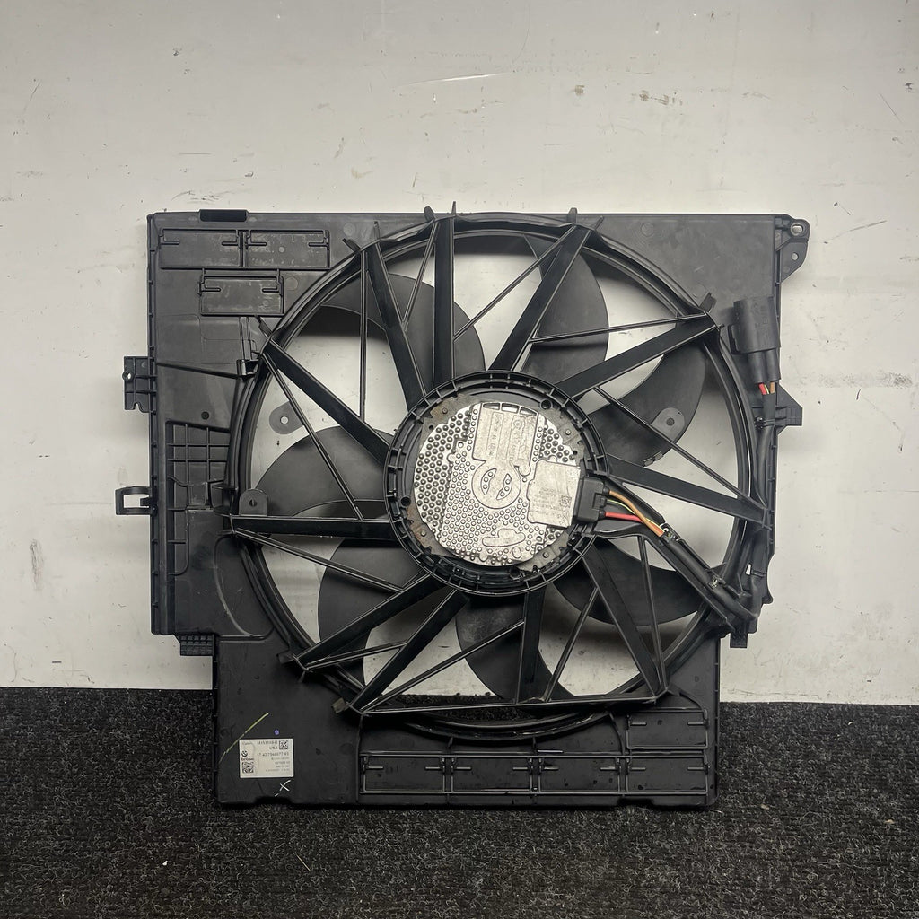 ☑️ 2011-2014 BMW F25 X3 XDRIVE35I N55 ENGINE RADIATOR COOLING FAN ASSEMBLY OEM