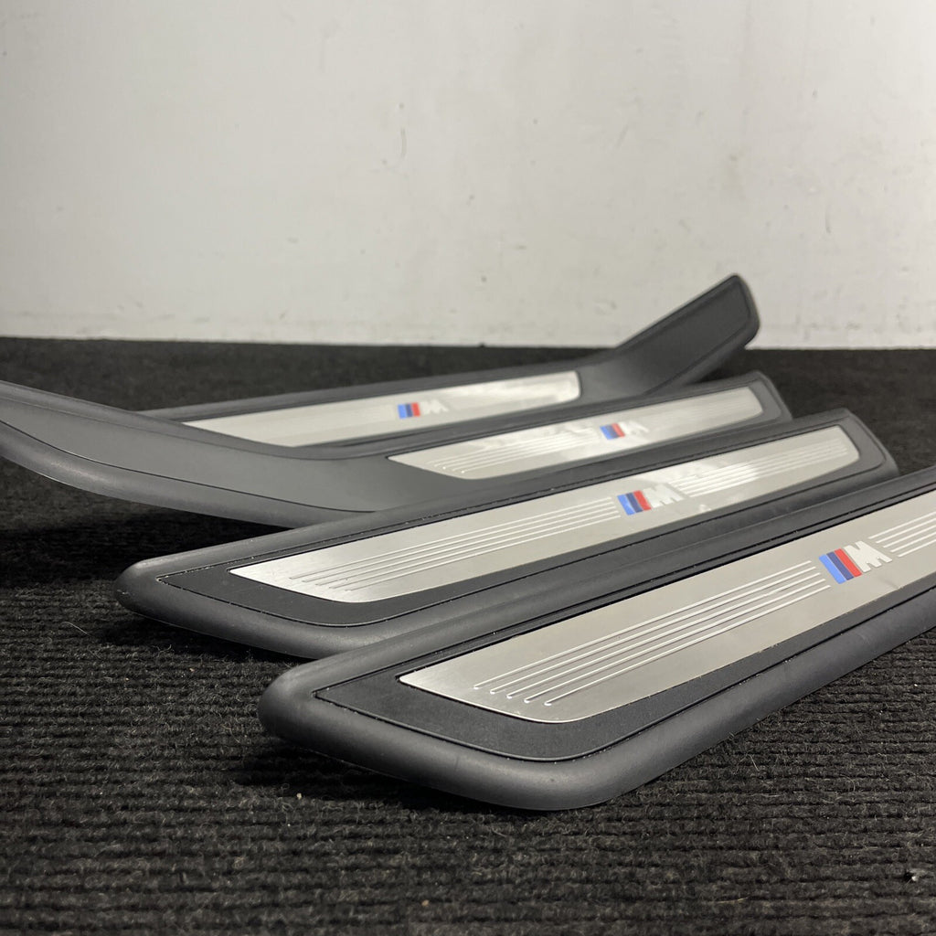☑️ 2010 BMW 750i SET OF 4 M SPORT DOOR SCUFF SILL PLATES TRIM COVER OEM
