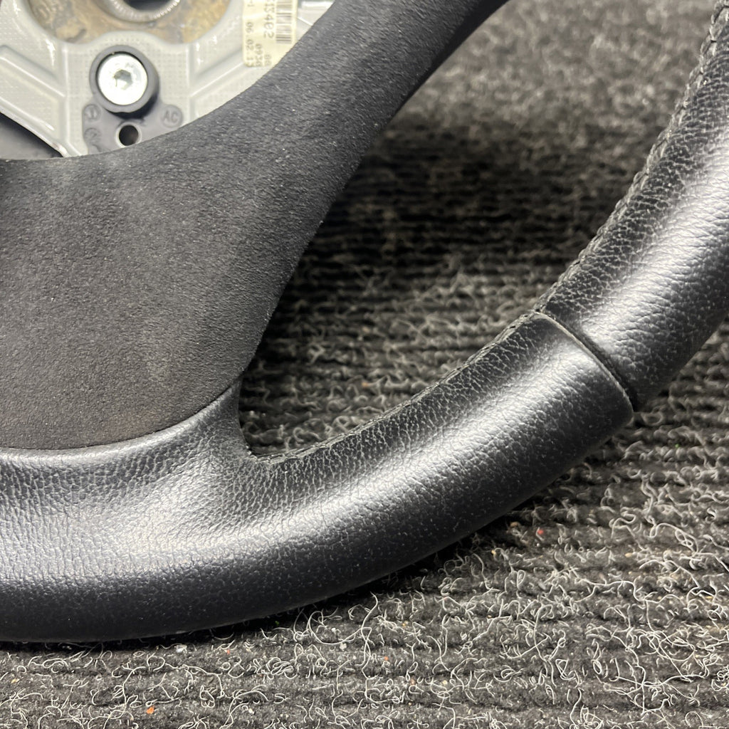 ☑️ OEM BMW E82 E88 E90 E92 E93 Sport Steering Wheel Black Leather AT w/ Shifters