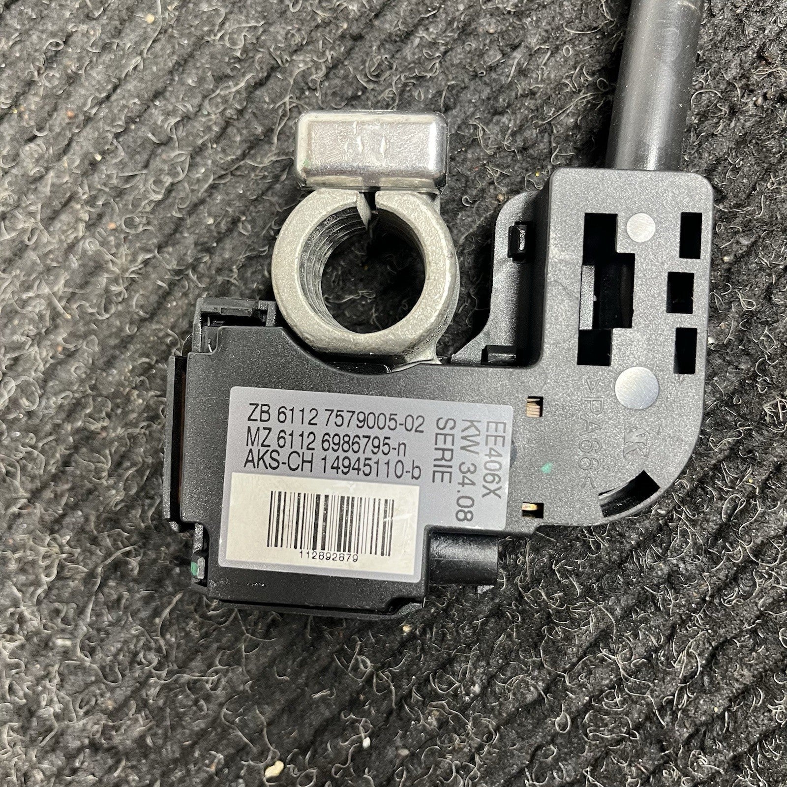 ☑️ 07-10 OEM BMW E93 328 335 M3 Battery Negative Cable Terminal IBS Ground