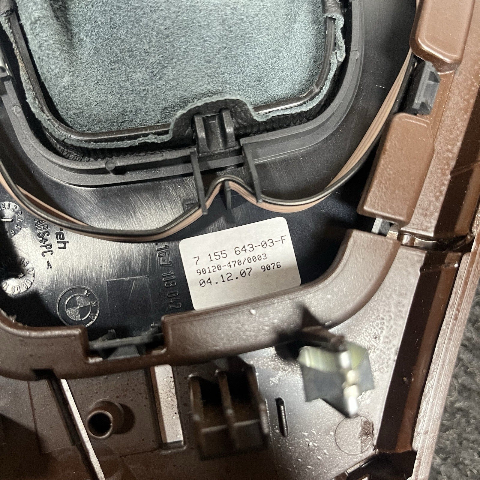 ☑️ 2006-2011 BMW E92 3-Series Coupe Center Console iDrive Wood Trim Bezel OEM