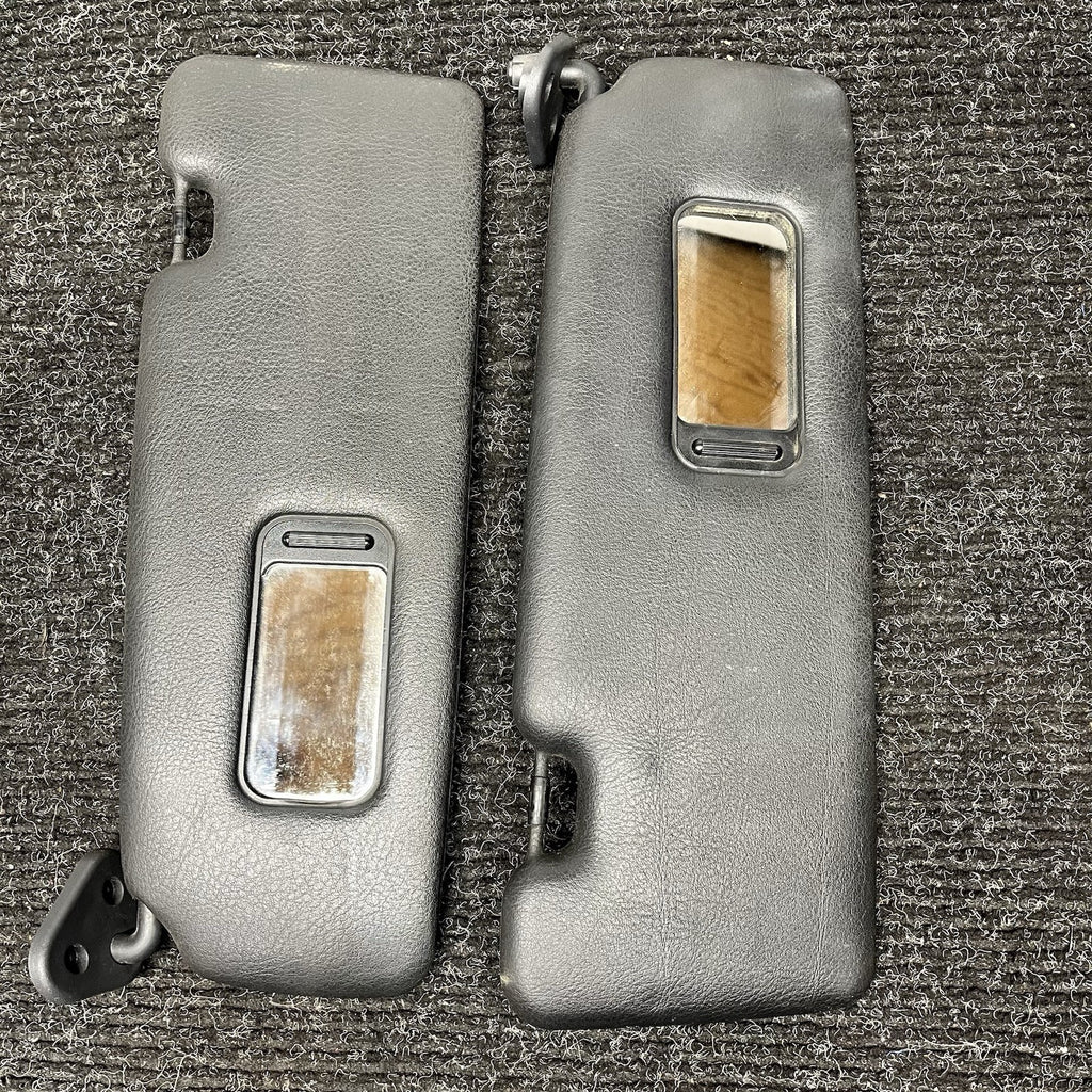 ☑️ 01-06 BMW E46 325CI 330CI M3 Convertible Left & Right Sun Visor Set Black OEM
