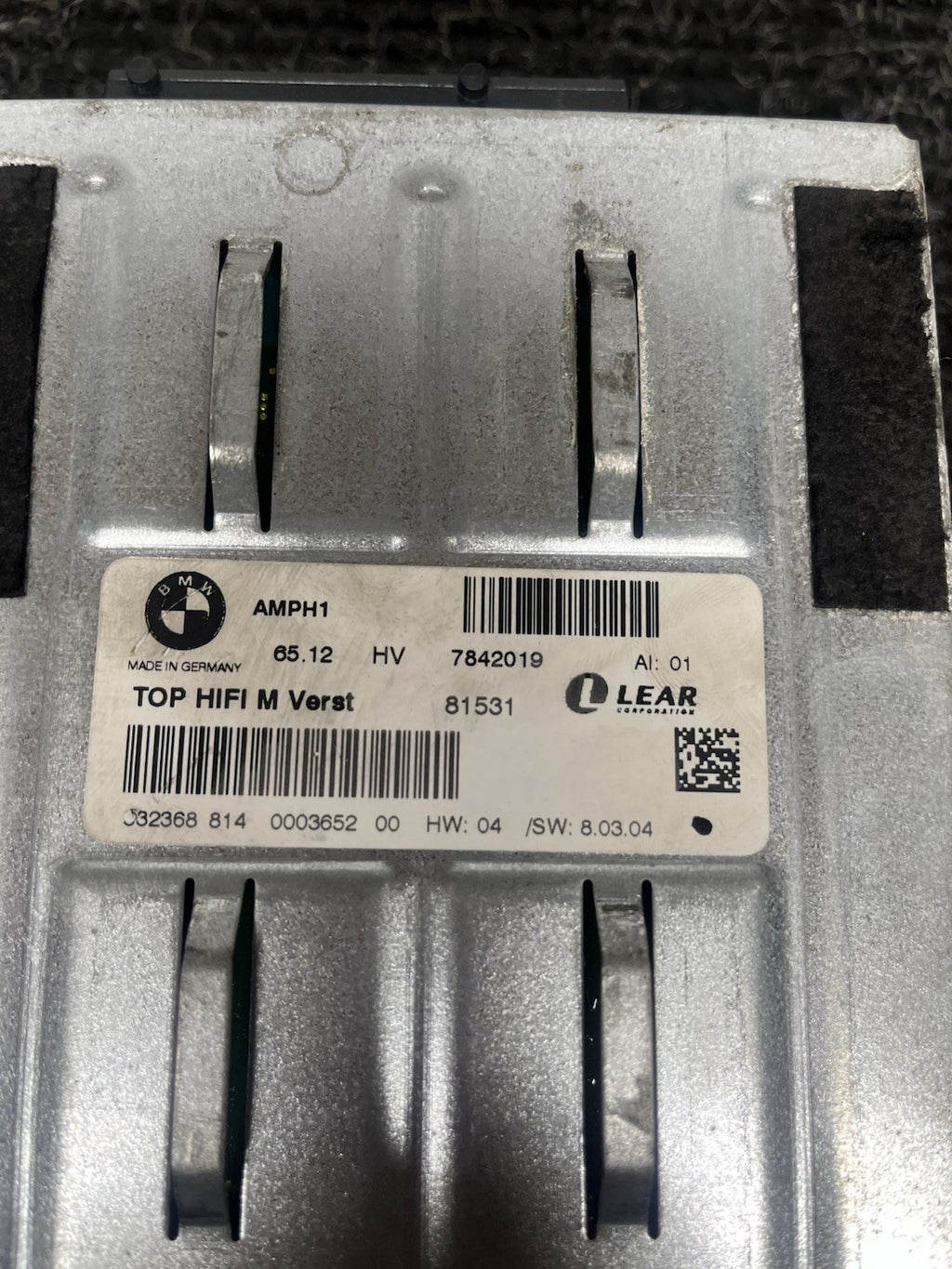 ☑️ 07-11 OEM BMW E90 E92 E93 M3 Top Audio Sound Amplifier INDIVIDUAL AMP LEAR
