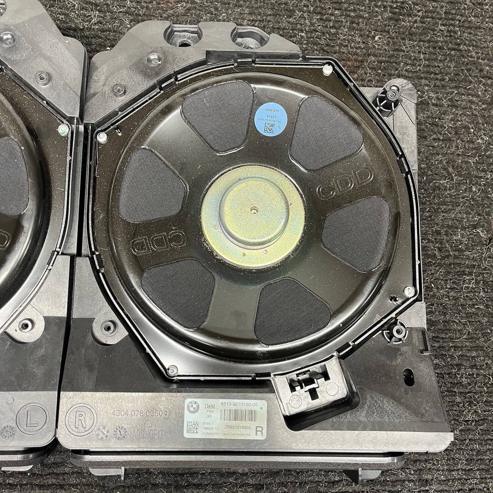 ☑️ 14-16 BMW F30 F32 F34 335i LEFT RIGHT UNDER SEAT HI-FI SUBWOOFER SPEAKER SET