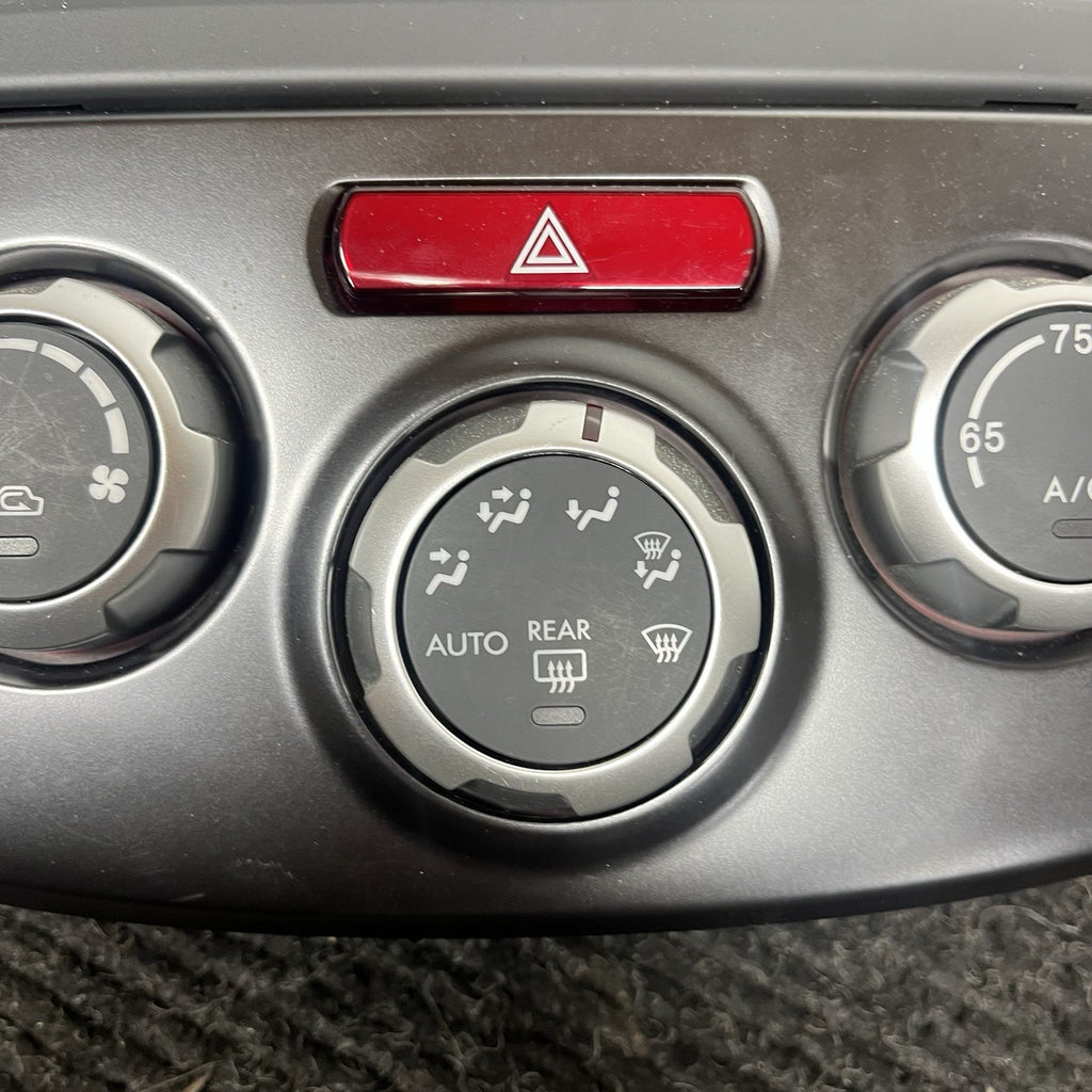 ☑️ 11-14 SUBARU WRX STI OEM DARK GRAY CENTER DASH TRIM W/ HVAC CONTROLS RH VENT