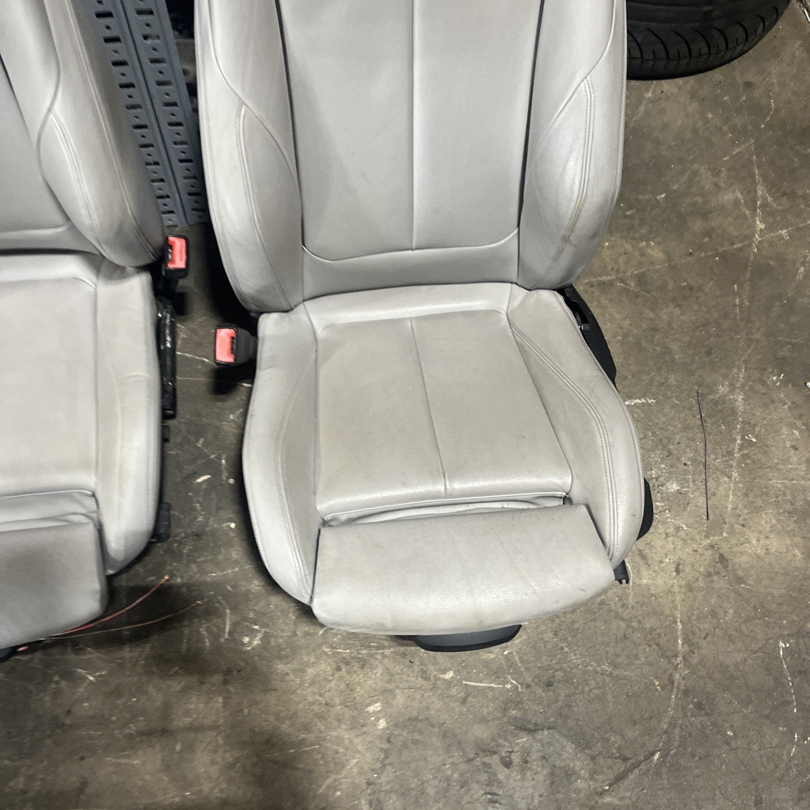 ☑️ BMW 2012-2016 F30 FRONT SPORT SEATS PAIR SET OYSTER OEM NON-HEATED