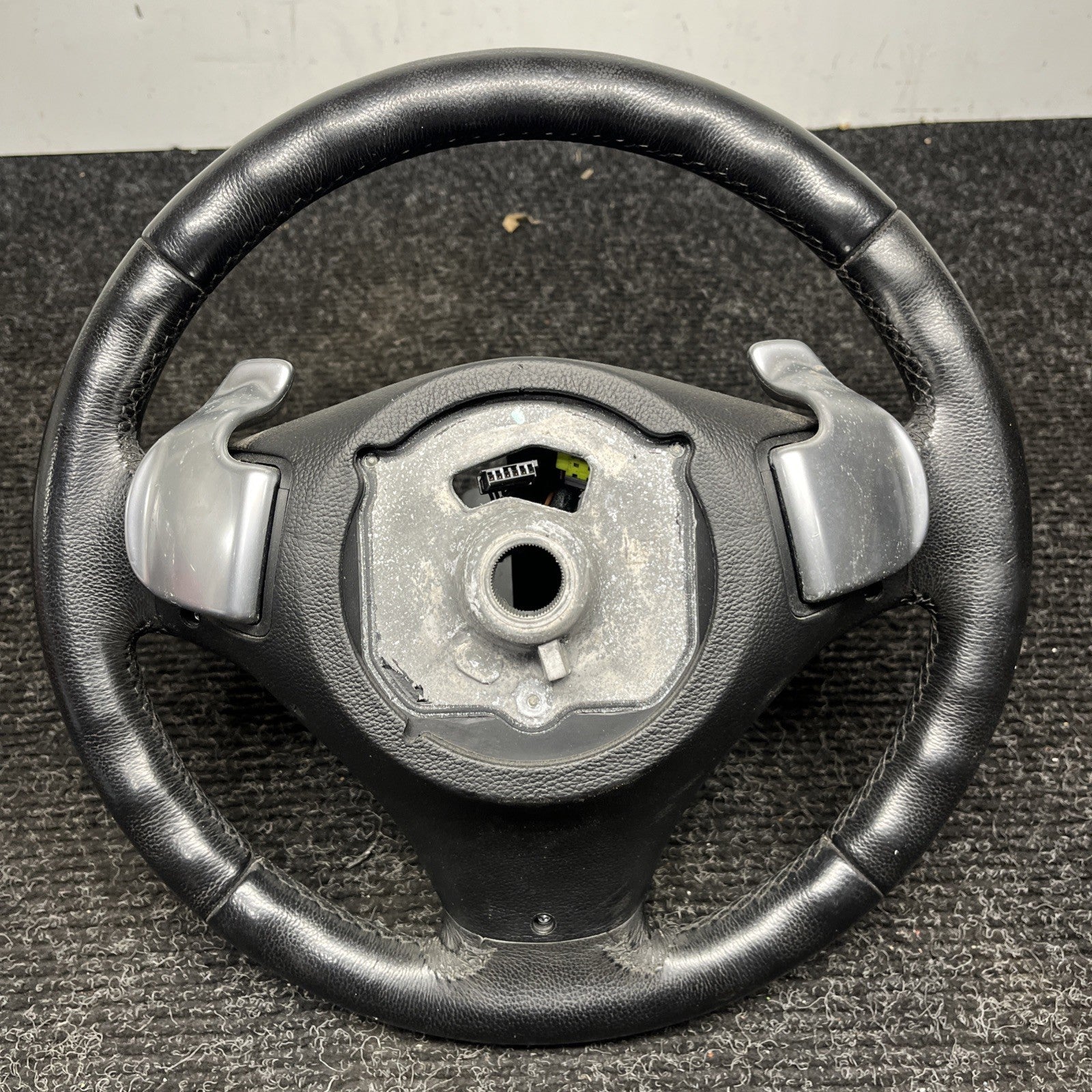 ☑️ 06-10 OEM BMW E92 E93 335 Sport Steering Wheel Black LEATHER w/Paddles