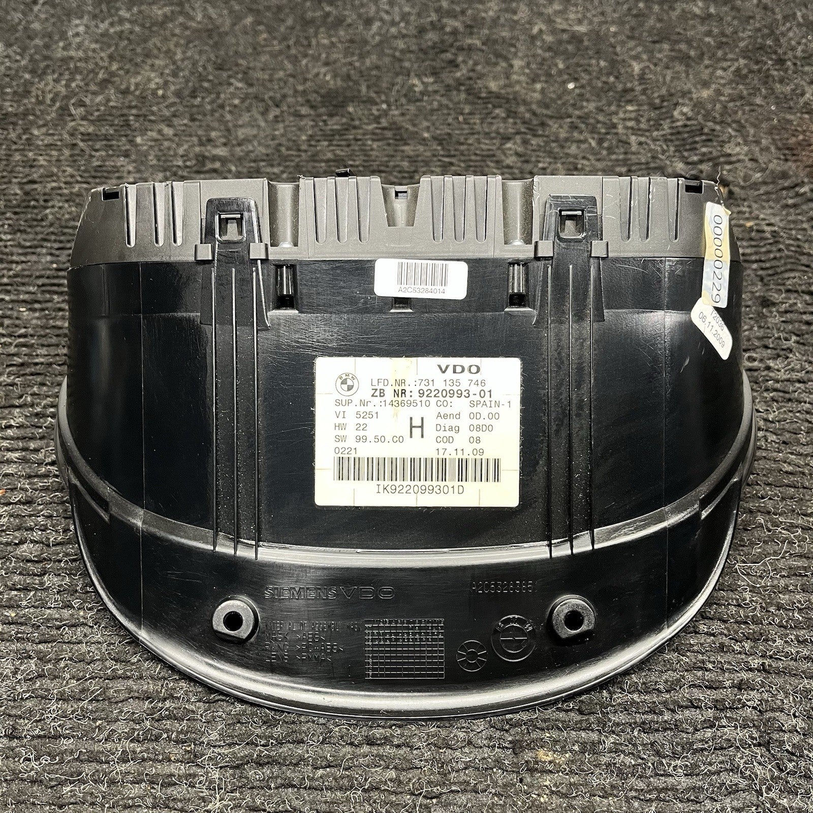 ☑️ 09-11 BMW 335D E90 Diesel Instrument Cluster Speedometer Gauge OEM 9242376