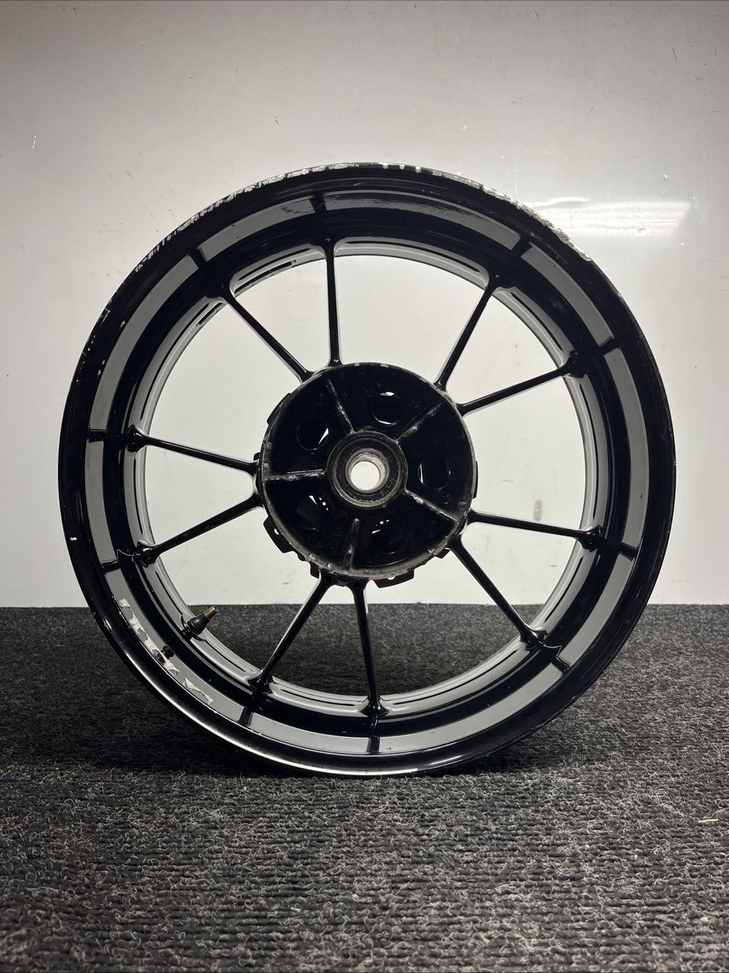 ☑️ OEM GENUINE 2009-2014 BMW S1000RR BLACK REAR WHEEL RIM (53711760)