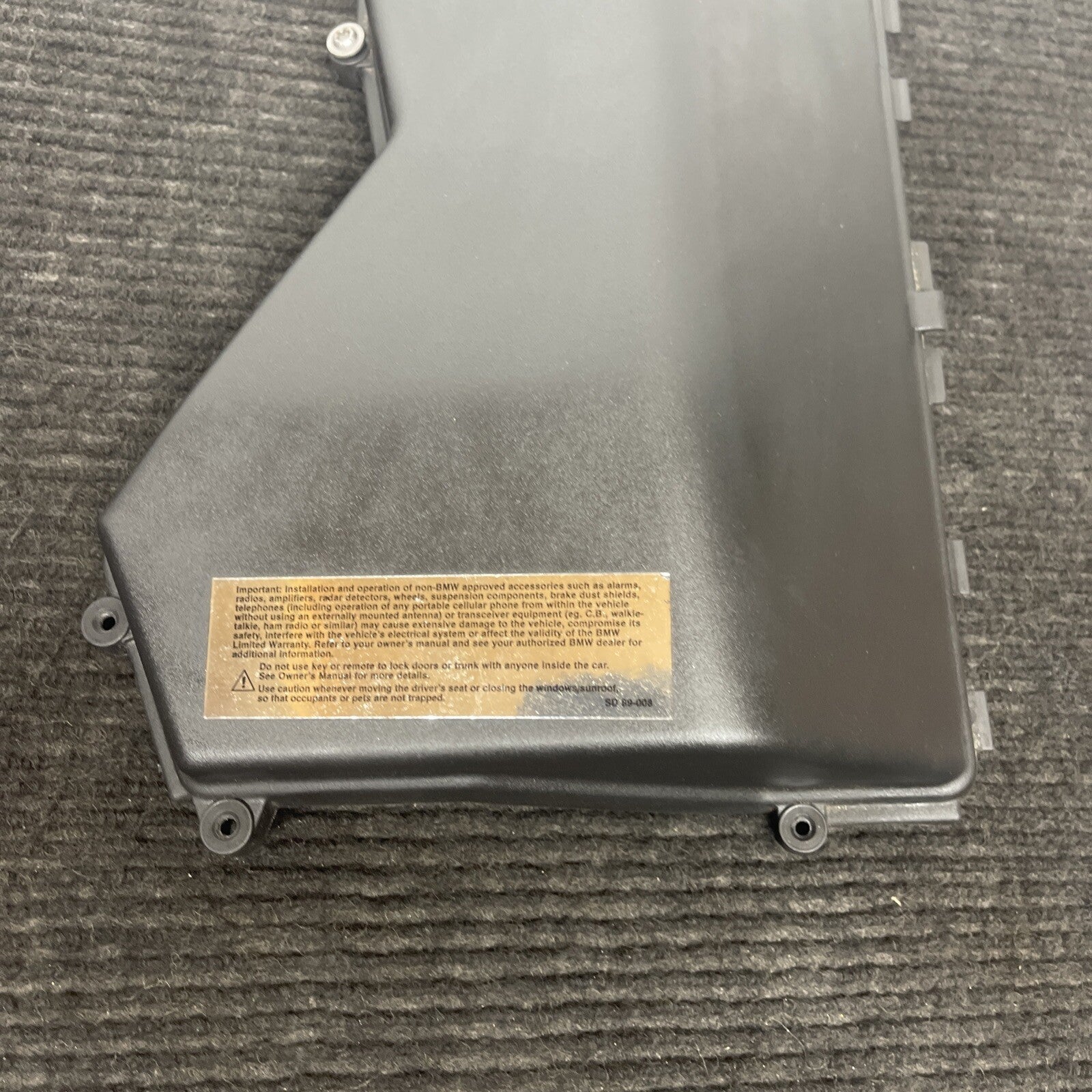 ☑️ 2002-2006 BMW E46 325 330 M3 Fuse Box Under Hood Electronics Cover Lid OEM