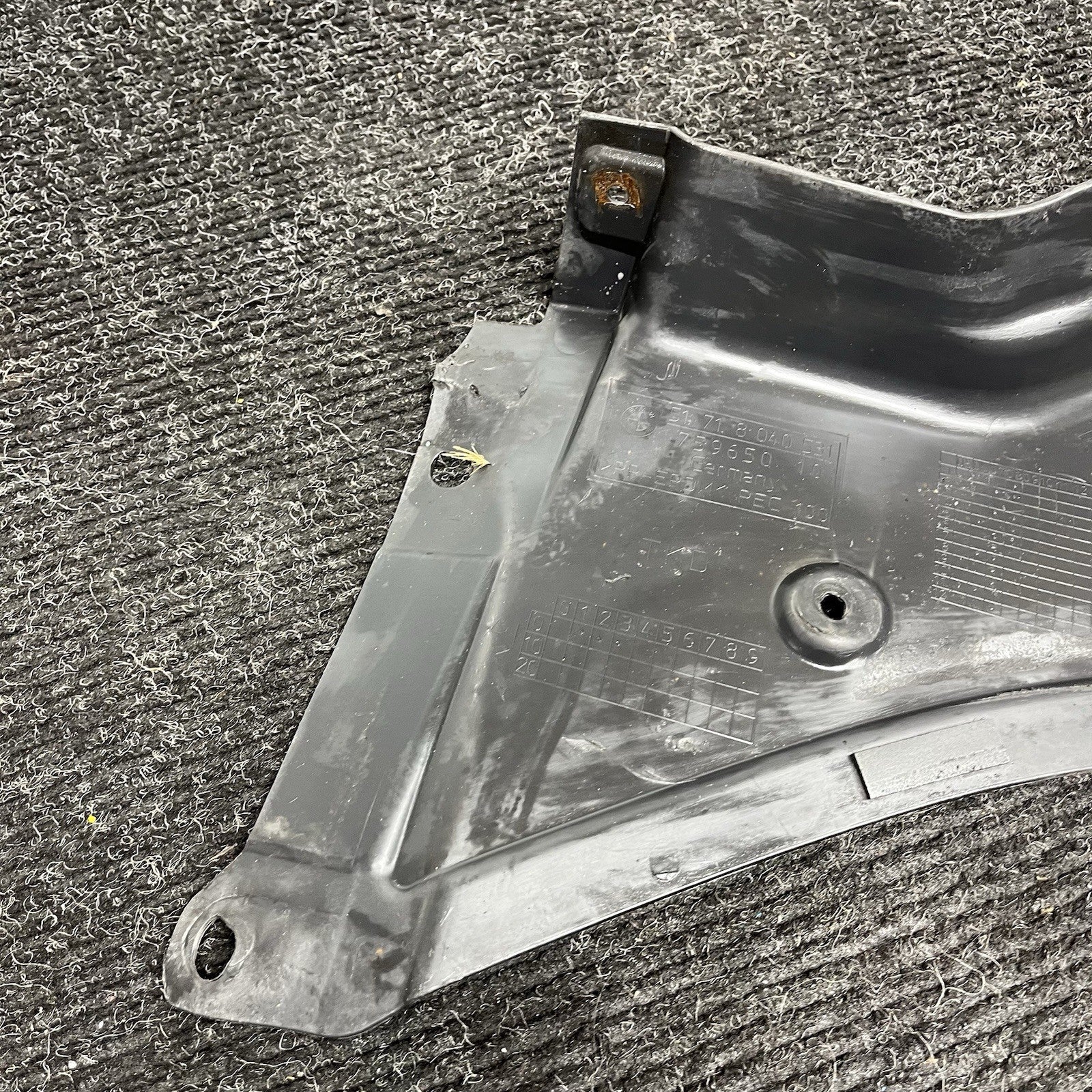 ☑️ 08-13 OEM BMW E92 E93 M3 Front Left Driver Lower Arch Liner Trim Cover Panel
