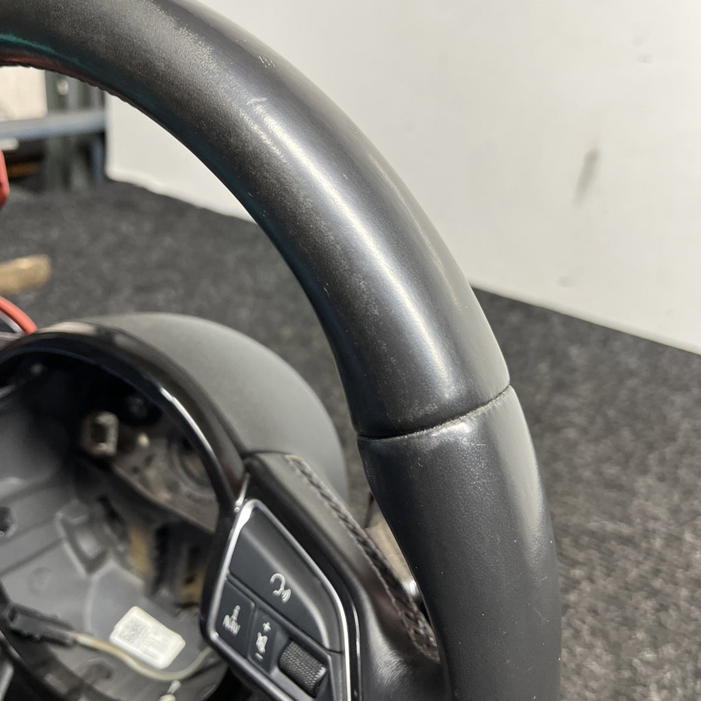 ☑️ 2013-2017 AUDI S5 SPORT LEATHER STEERING WHEEL w/ SHIFT PADDLES