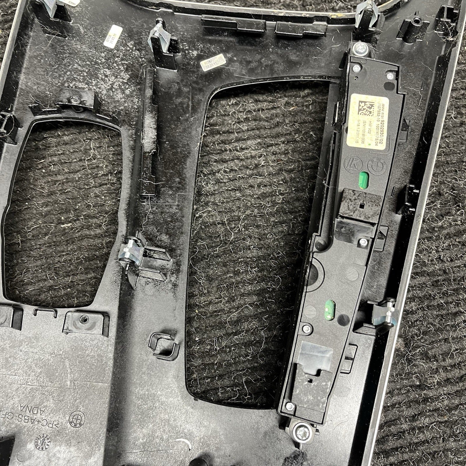 ☑️ 2011-2018 BMW X3 X4 F25 F26 FRONT CENTER CONSOLE SHIFTER TRIM PANEL ALUMINUM