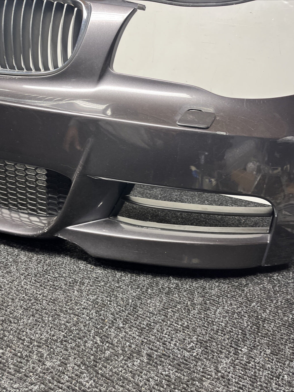 ☑️ 08-13 OEM BMW E82 E88 135 Front Bumper M Sport Sparkling Metallic A22/7 *NOTE
