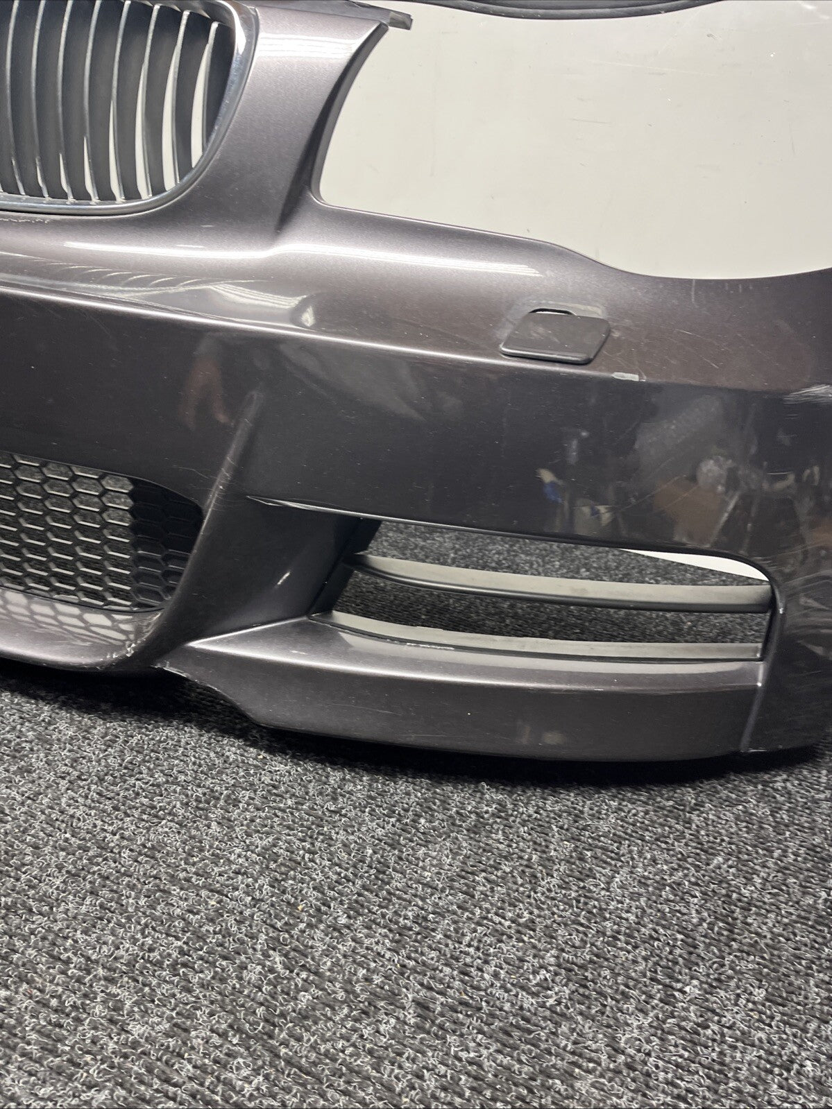 ☑️ 08-13 OEM BMW E82 E88 135 Front Bumper M Sport Sparkling Metallic A22/7 *NOTE