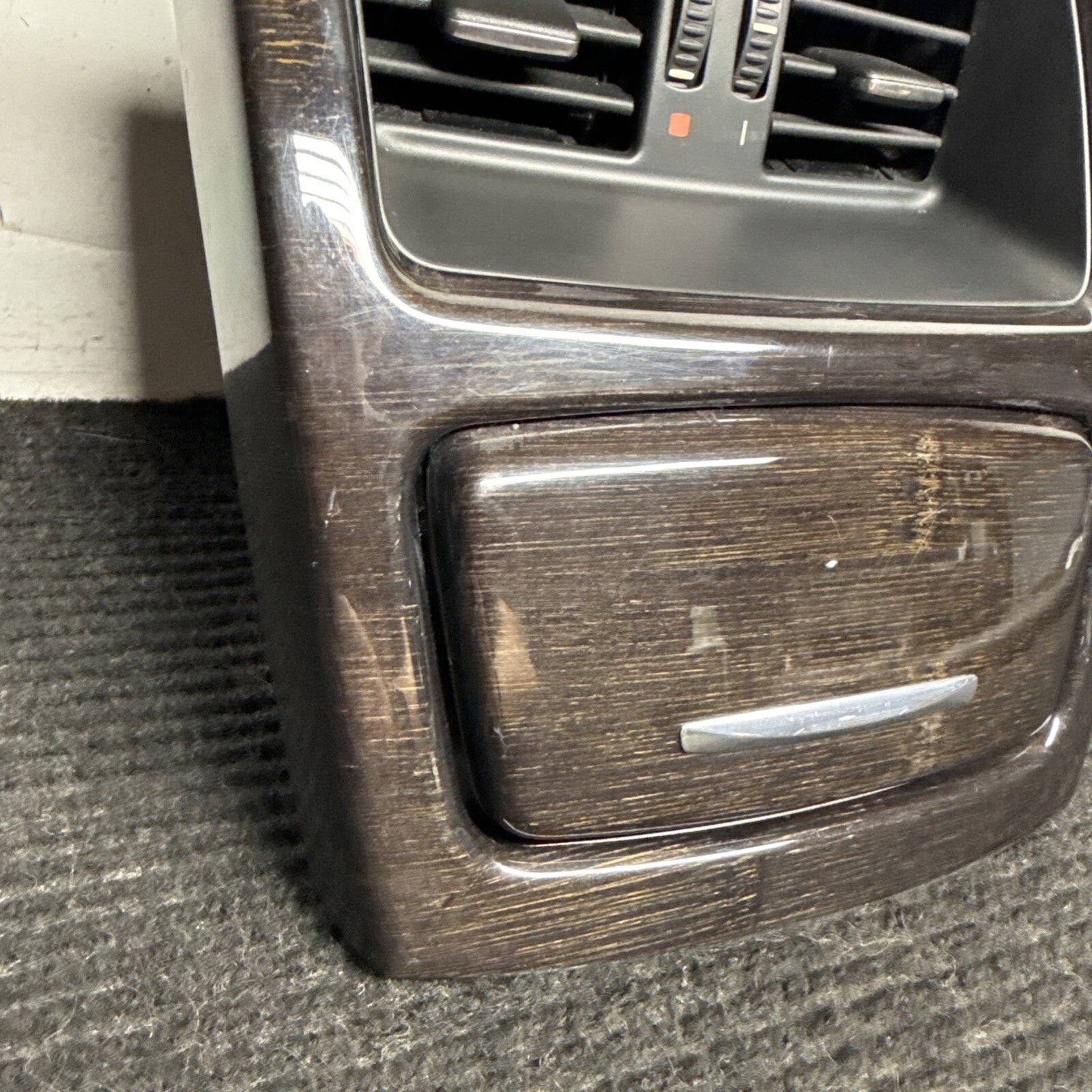 ☑️ BMW E92 E93 328 335 M3 Rear Center Console Air Vent Ashtray Wood Panel OEM