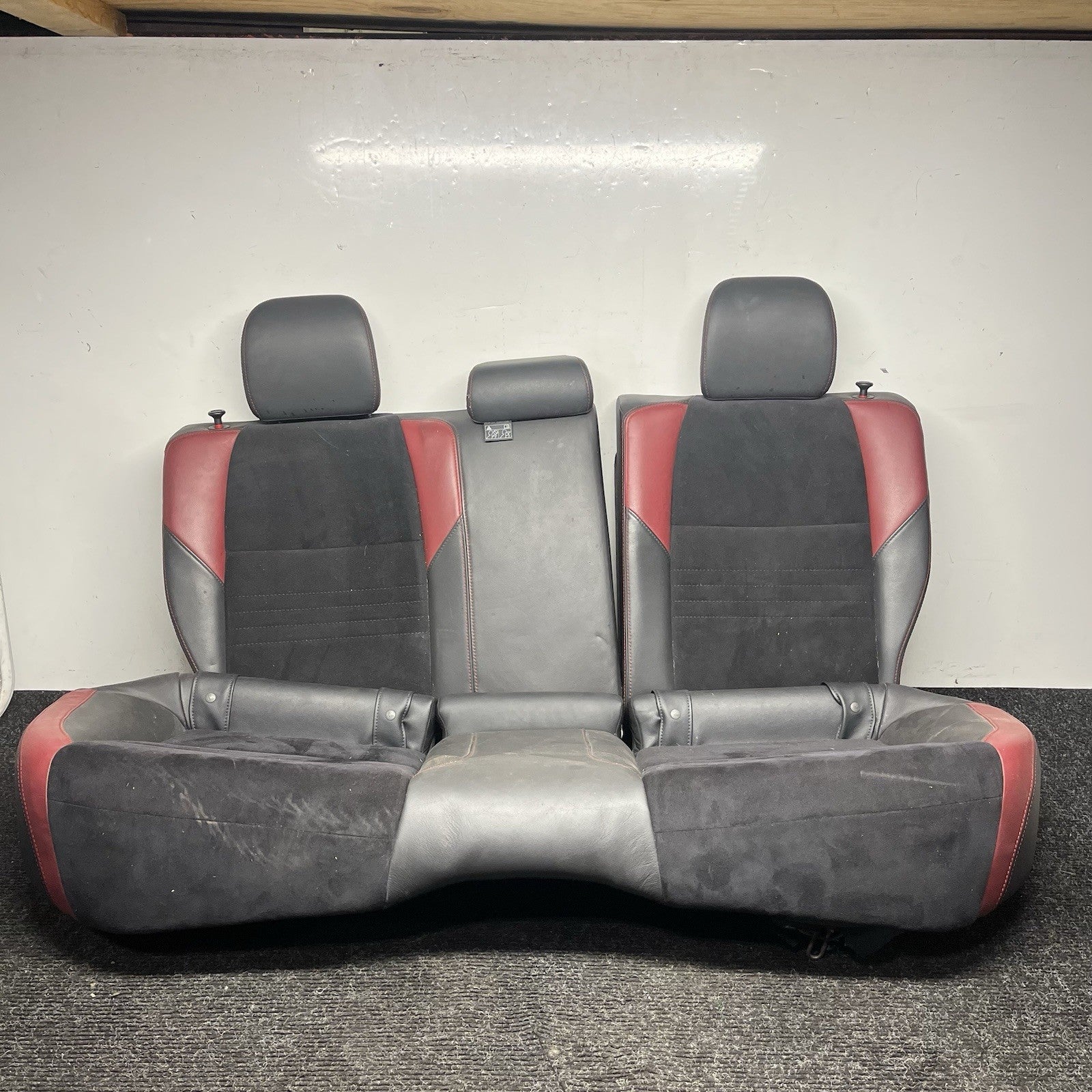☑️ 15-21 SUBARU WRX STI OEM REAR ALCANTARA SEAT COMPLETE UPPER LOWER ASSEMBLY
