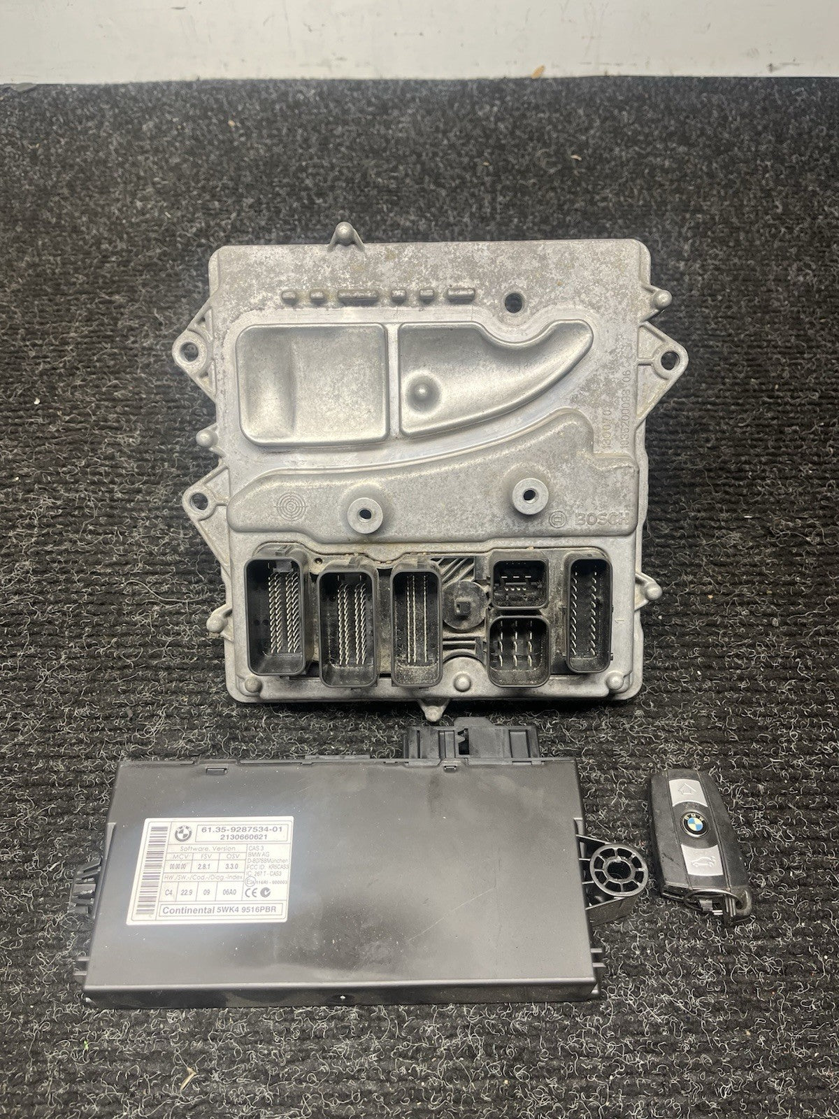 ☑️ 11-13 OEM BMW E82 E88 E92 DME ECU CAS 3 Engine Control Unit Computer N55 SET
