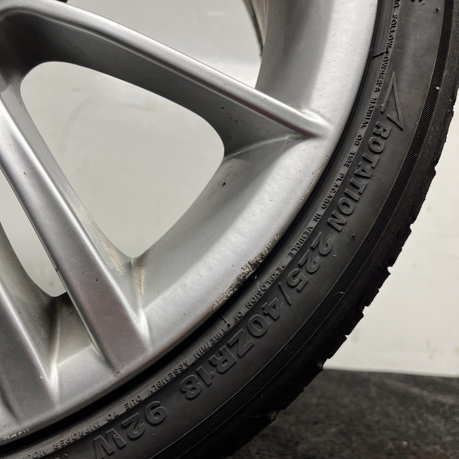 ☑️ BMW OEM Front Alloy Wheel Rim M Sport Style 193 BMW 328 335 18 inch Bad Tire*