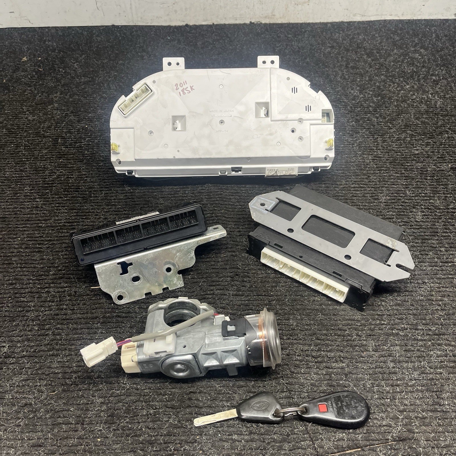 ☑️ 2011 SUBARU WRX STI EJ257 GV8 OEM ENGINE ECU IMMOBILIZER KEY CLUSTER KIT 185k