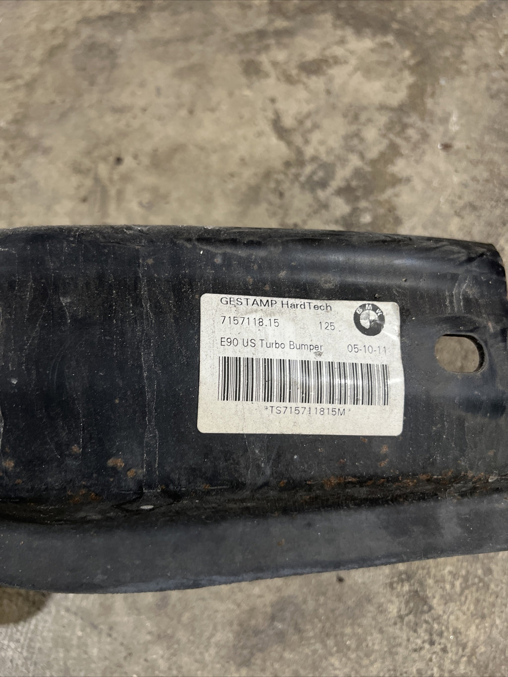 2007 BMW 335i 335xi E90 Rear Bumper Reinforcement Carrier OEM 51127157118