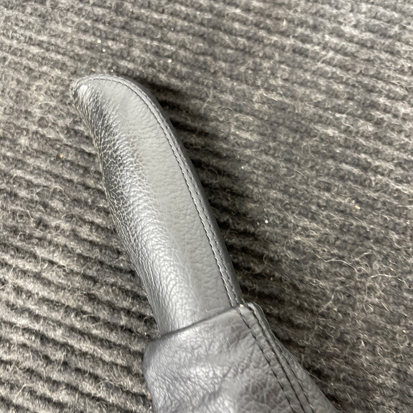 ☑️ BMW E46 Parking Brake Emergency Brake Handle Leather w/ Boot