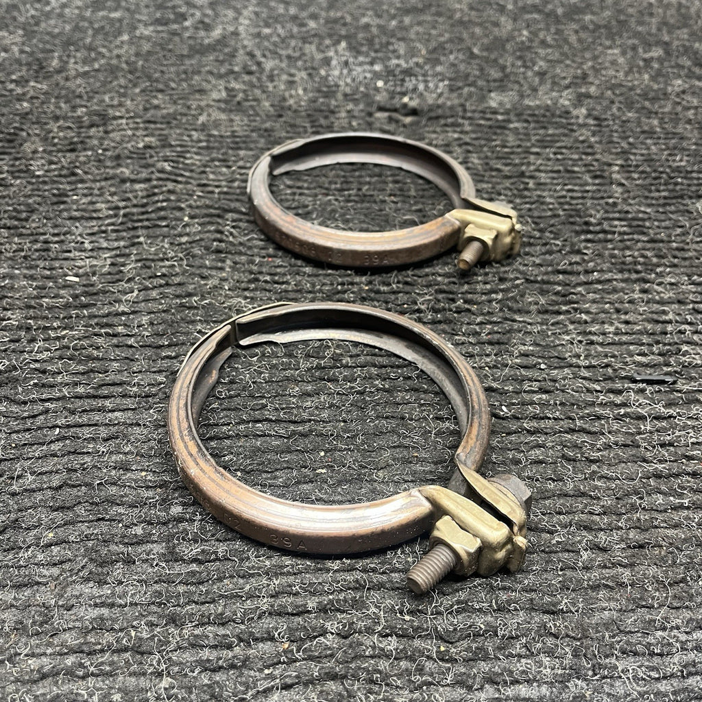 ☑️ 07-13 BMW 335xi 335i Turbo N54 N55 E90 E92 Turbo Exhaust Screw Clamp Pair OEM