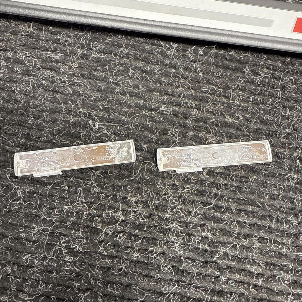 ☑️ 2012-2015 Audi A4 S-LINE Door Sill Trim Cover Emblem SET 8K0853373 8K0853374