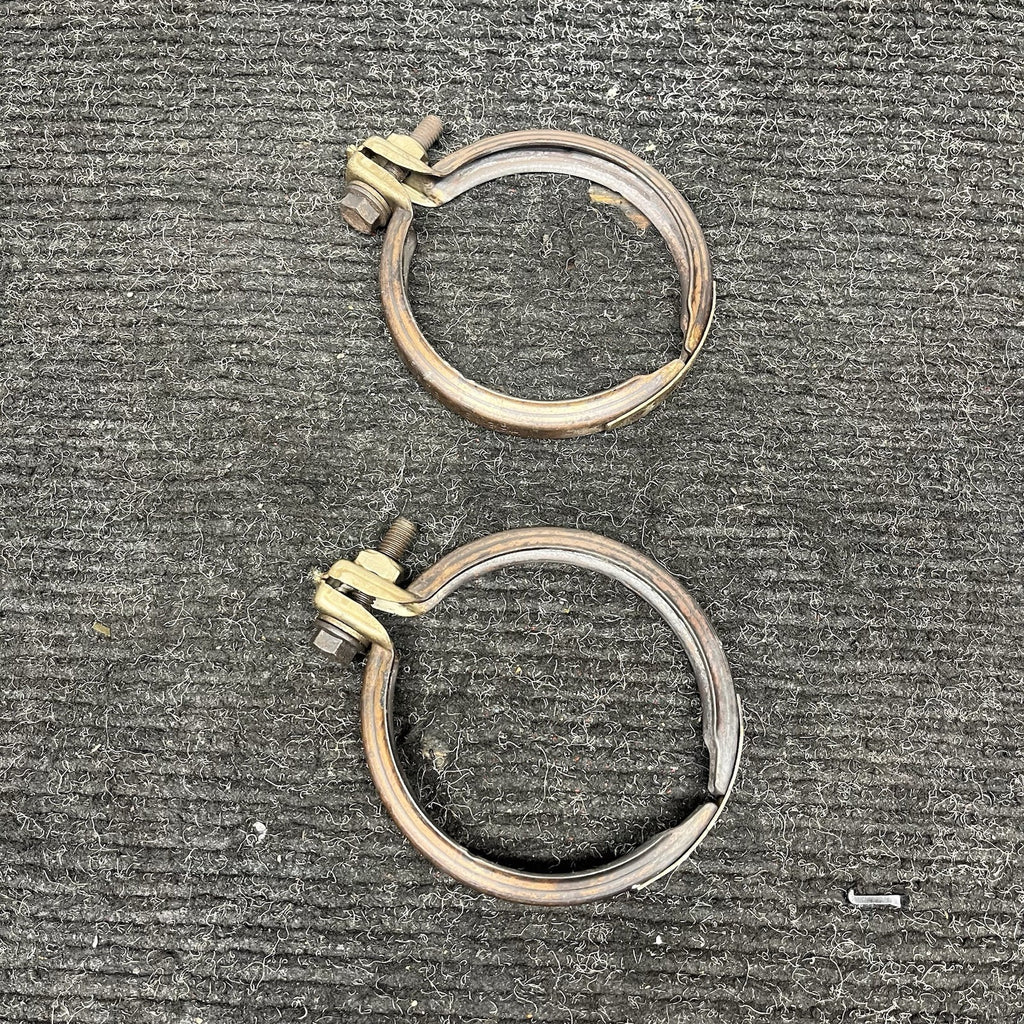 ☑️ 07-13 BMW 335xi 335i Turbo N54 N55 E90 E92 Turbo Exhaust Screw Clamp Pair OEM