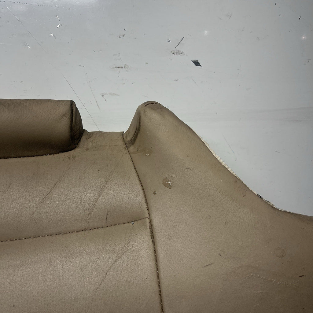 ☑️ 00-06 BMW E46 3-Series Coupe Rear Seat Bottom Bench Folding Beige Leather OEM