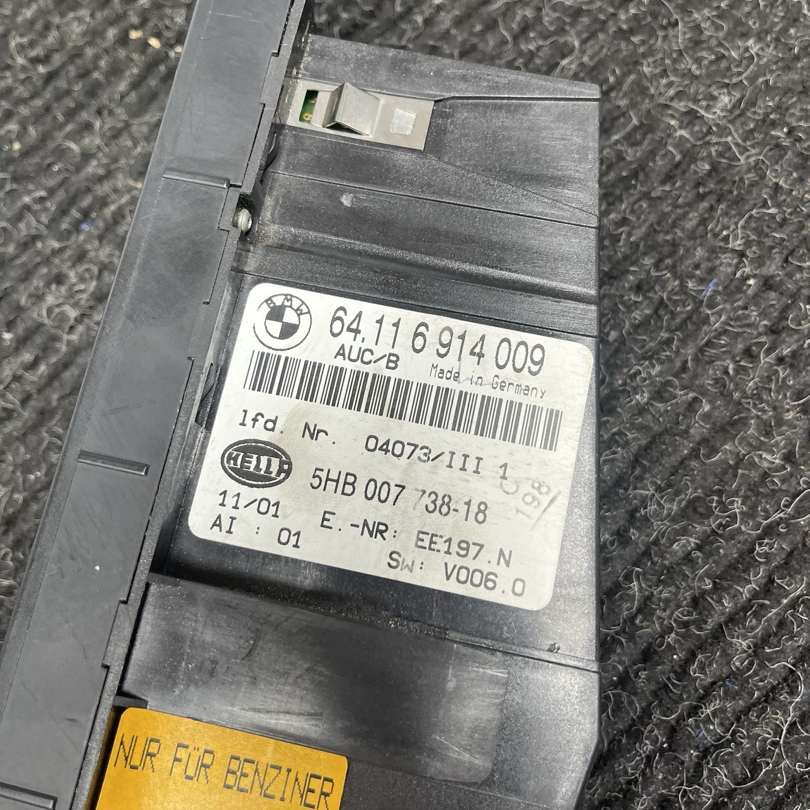 ☑️ OEM 2001-2006 BMW M3 E46 3 SERIES AUTOMATIC CLIMATE CONTROL SWITCH 6916882