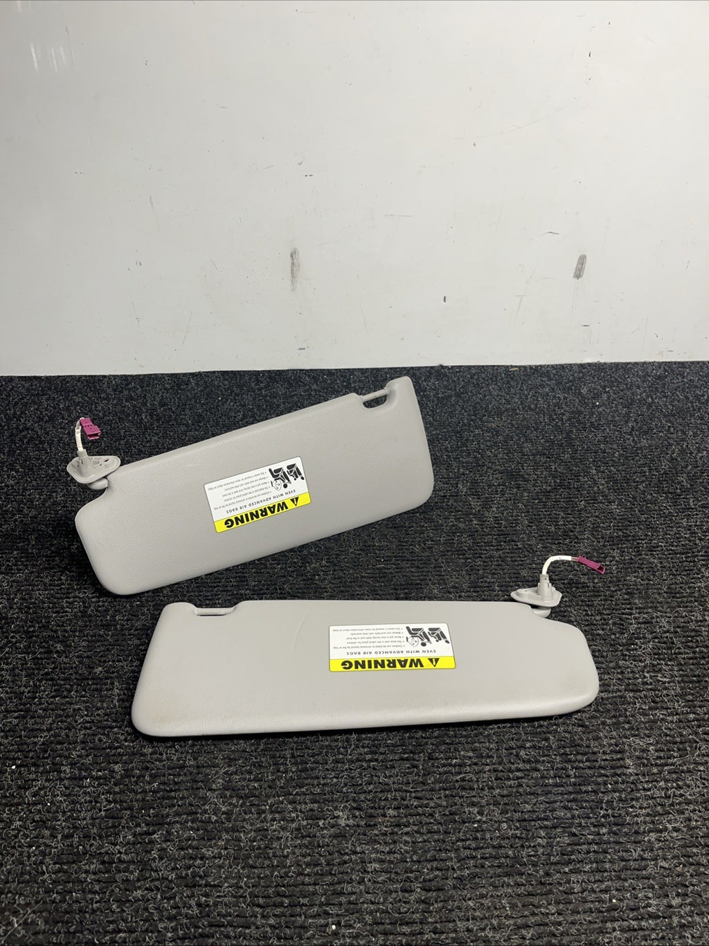 ☑️ 2006-2011 BMW E90 Sun Visor Shade Set Visors Left Right Pair Gray OEM