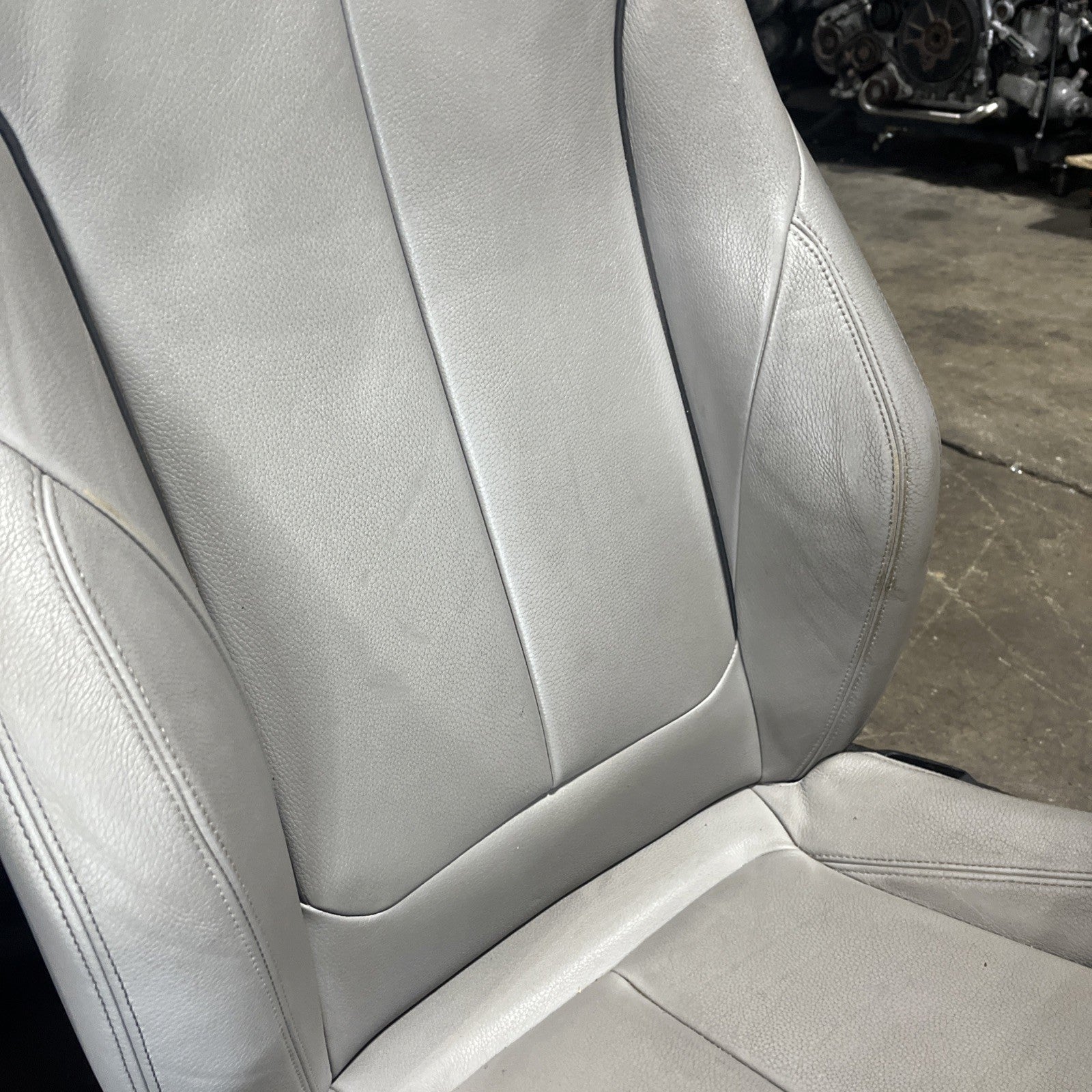 ☑️ BMW 2012-2016 F30 FRONT SPORT SEATS PAIR SET OYSTER OEM NON-HEATED