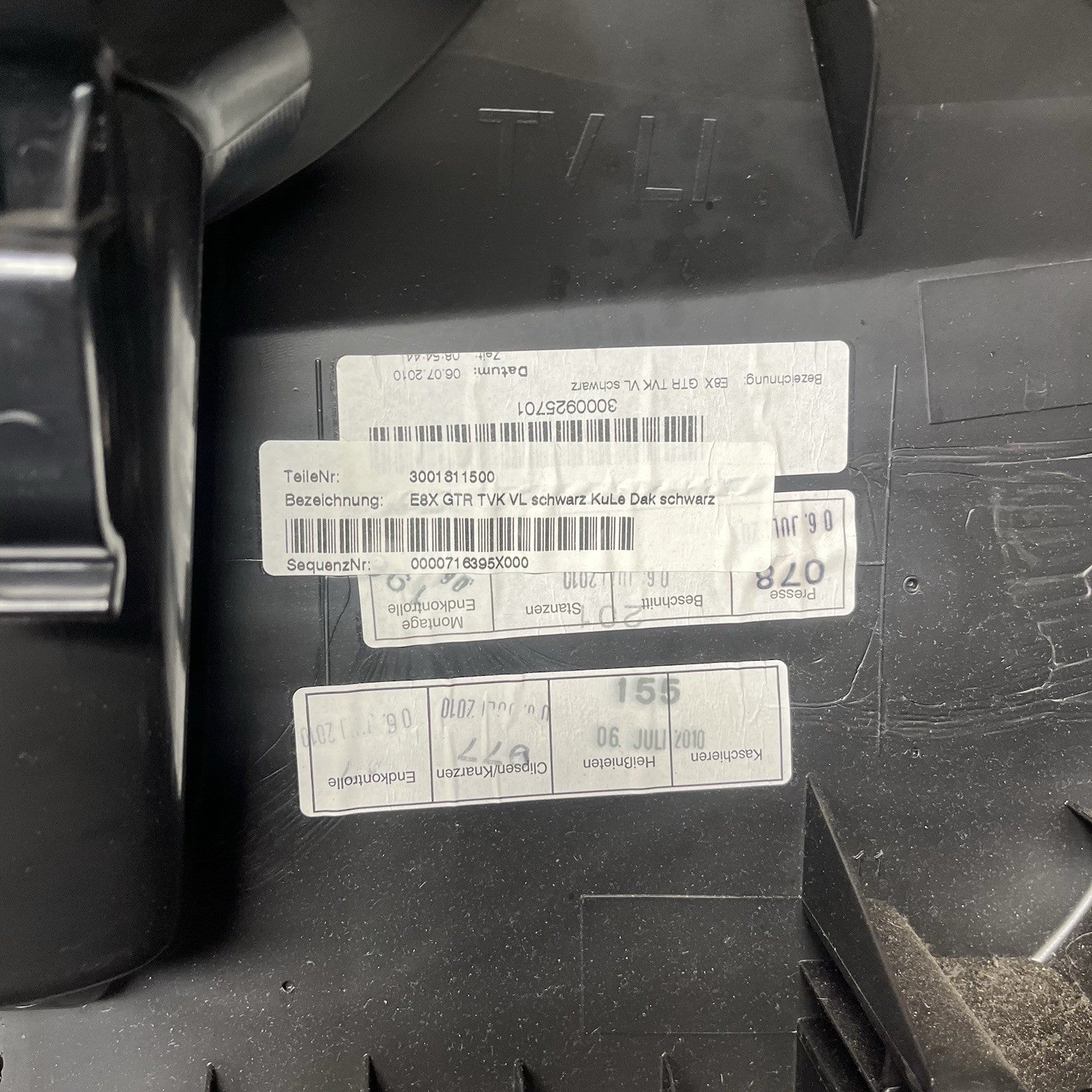 ☑️ 08-13 BMW E88 E82 135i 128i Front Driver Door Card Panel Vinyl Black