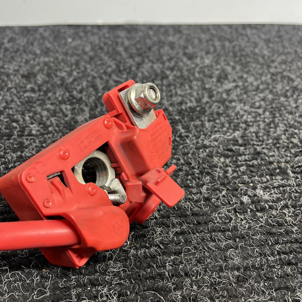 ☑️ 06-13 OEM BMW E82 E90 E92 E88 Battery Plus Pole Terminal Positive Red Cable