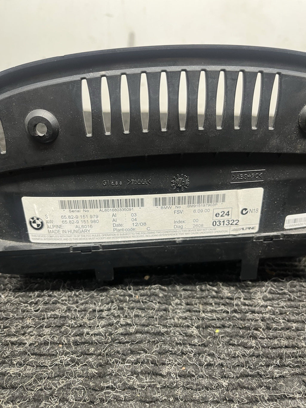 ☑️ 06-08 OEM BMW E90 E92 CCC Navigation Dash Information On-Board Monitor Screen