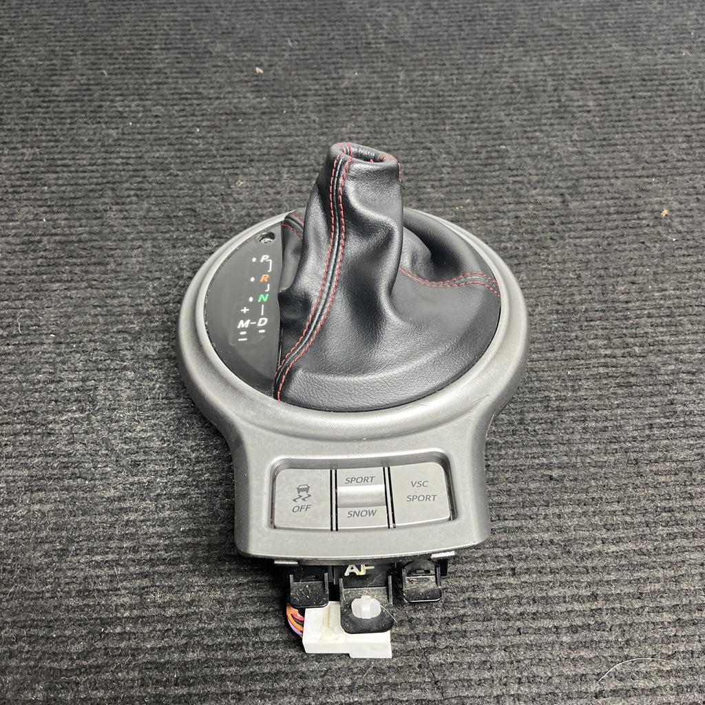 ☑️ 2013-2016 SUBARU BRZ FRS Automatic Gear Shifter Trim Boot Red Stitched OEM