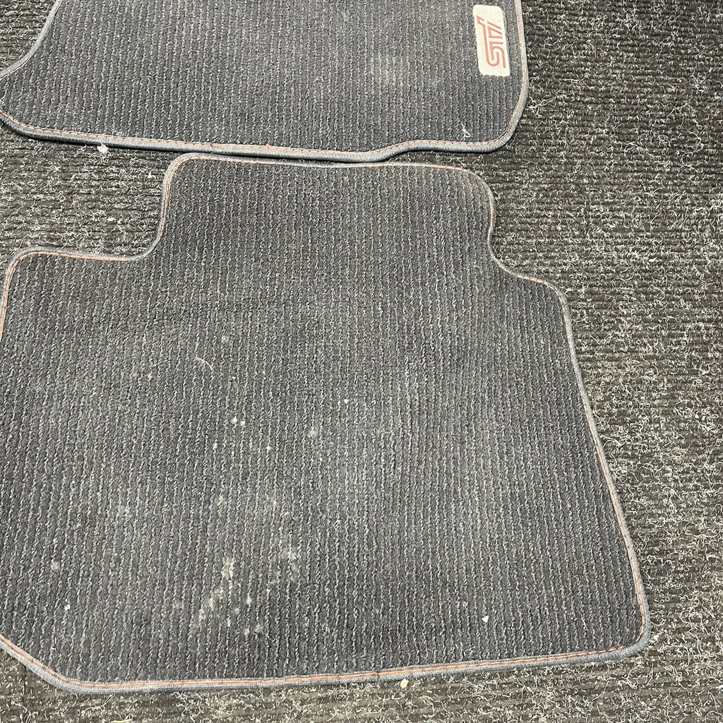 ☑️ 2015-2021 Subaru WRX STi Carpets Floor Mats Black STi Logo OEM NEW J501SVA100