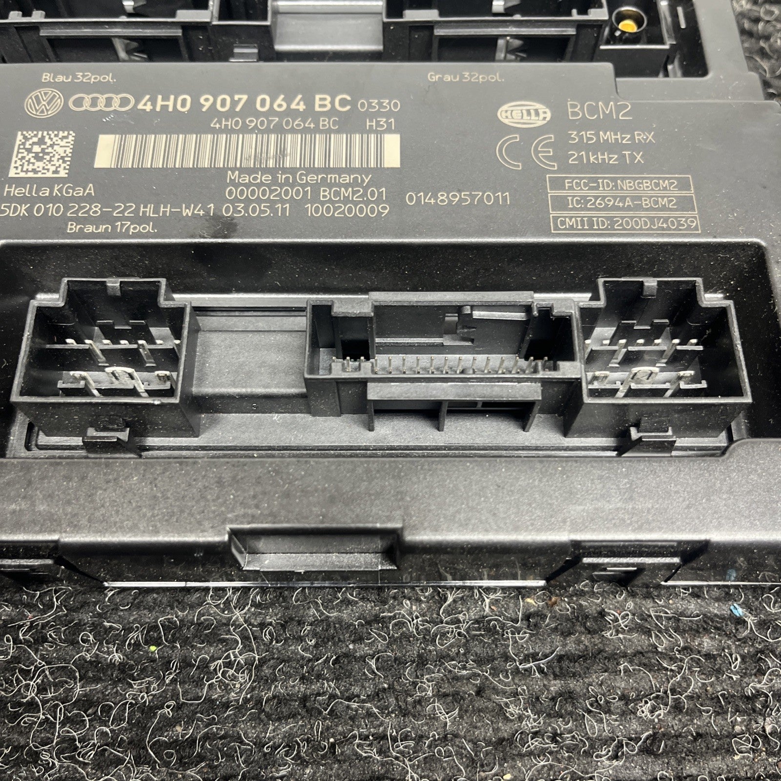 ☑️ 11-18 AUDI A6 A7 A8 A8L S6 S7 S8 TOUAREG BCM BODY COMFORT CONTROL MODULE OEM