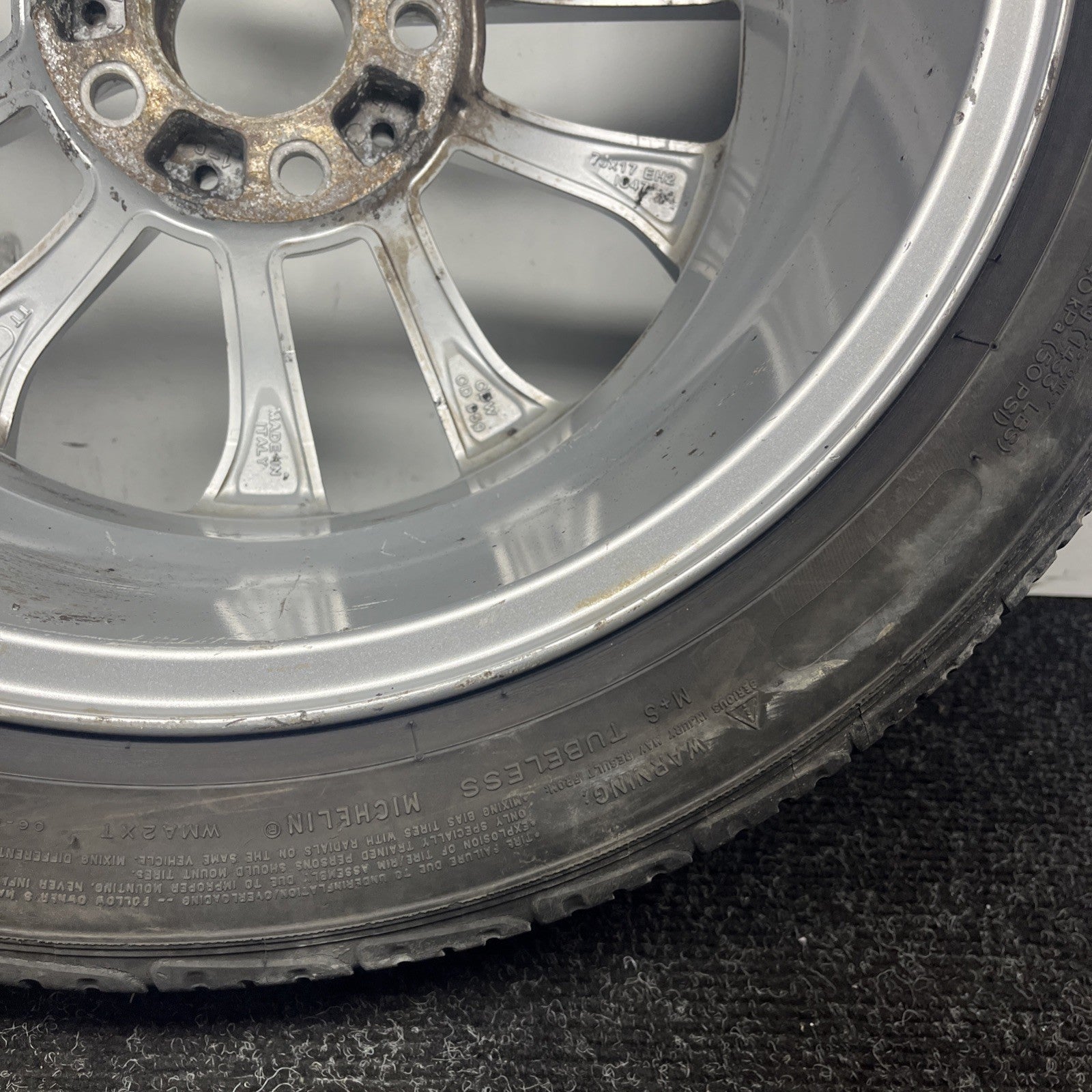 ☑️ Bmw E46 330 328 325 Oem Rim Factory Wheel 17" X 7" 10 Spoke Scuffs 6757042