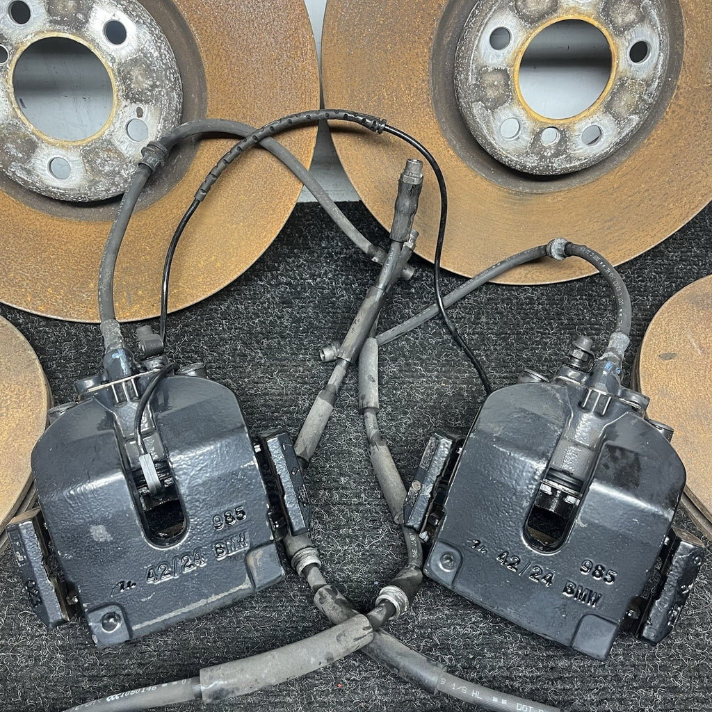 ☑️ BMW E70 X5M X6M (2010-2013) OEM BREMBO BRAKE CALIPER CALIPERS PADS ROTORS SET