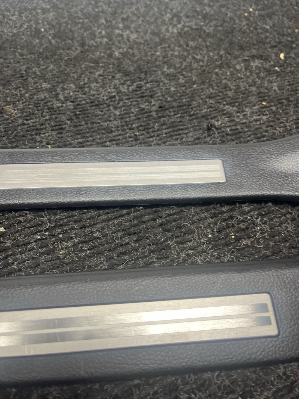 ☑️ 2015-2021 Subaru WRX STI Front Door Sill Trim Set OEM LU85
