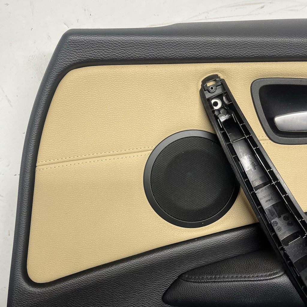 ☑️ 08-13 BMW E88 E82 135i 128i Front Passenger Door Card Panel Vinyl Oyster