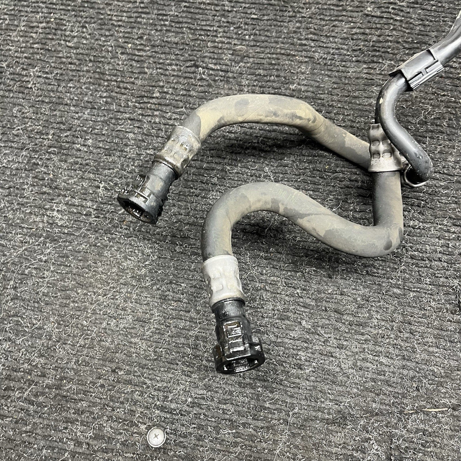 ☑️ BMW E90 E92 E91 328i N52 Automatic Transmission Oil Cooler Lines RWD OEM