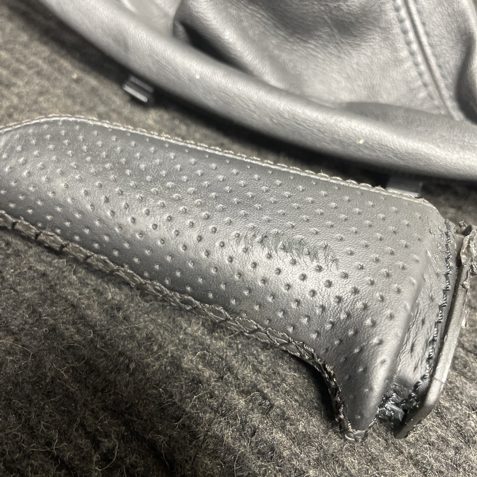 ☑️ 06-13 OEM BMW E90 E92 E93 335 Boot Hand Brake MPerforated Leather Black