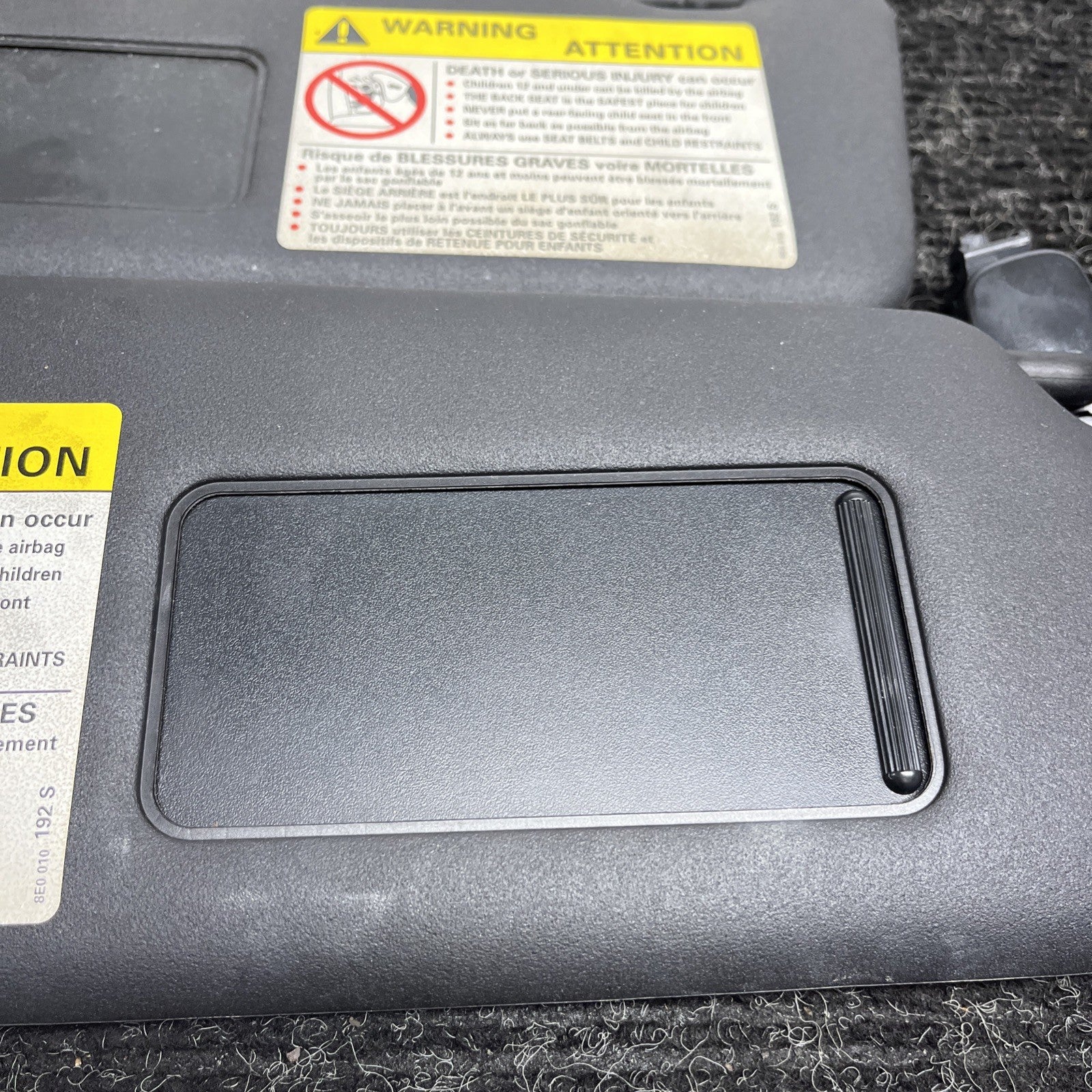 ☑️ 2003-2009 Audi A4 Interior Overhead Left Right Illuminated Sun Visor OEM Set