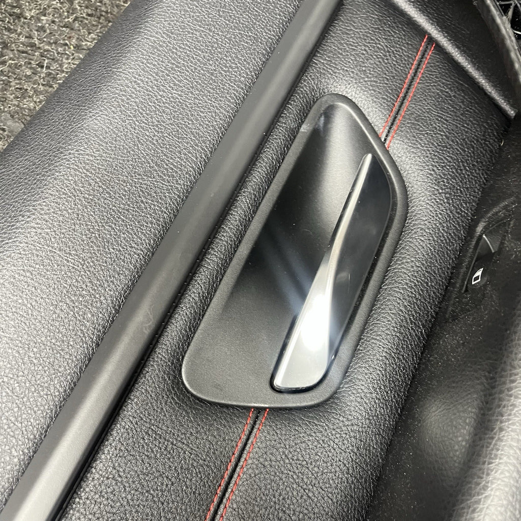 ☑️ BMW 2012-2018 F30 FRONT AND REAR DOOR PANEL CARD STITCHED BLACK SET OEM