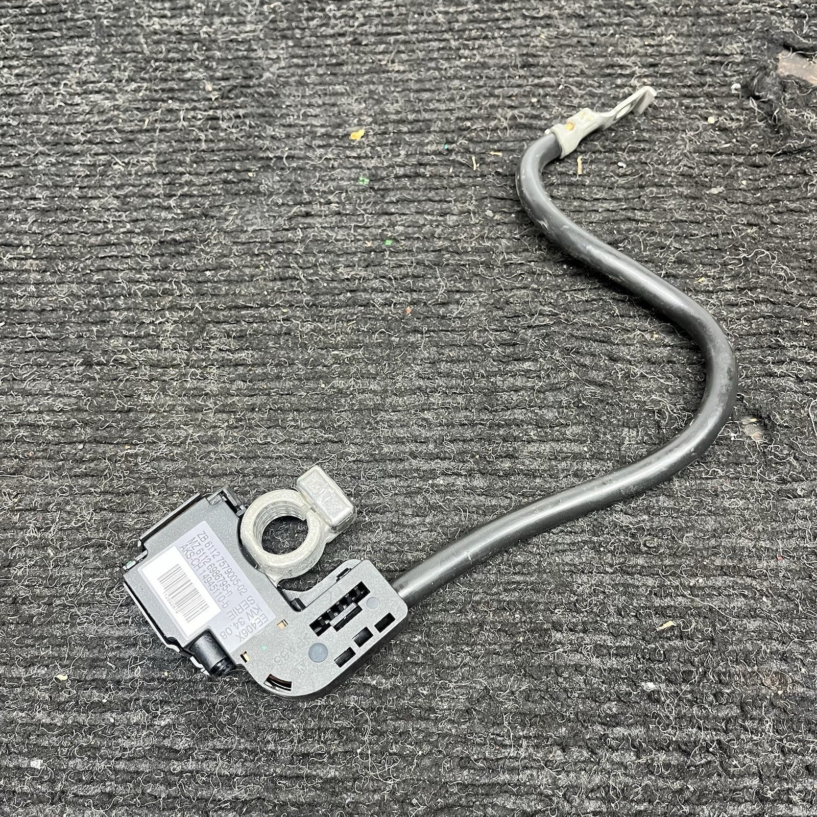 ☑️ 07-10 OEM BMW E93 328 335 M3 Battery Negative Cable Terminal IBS Ground